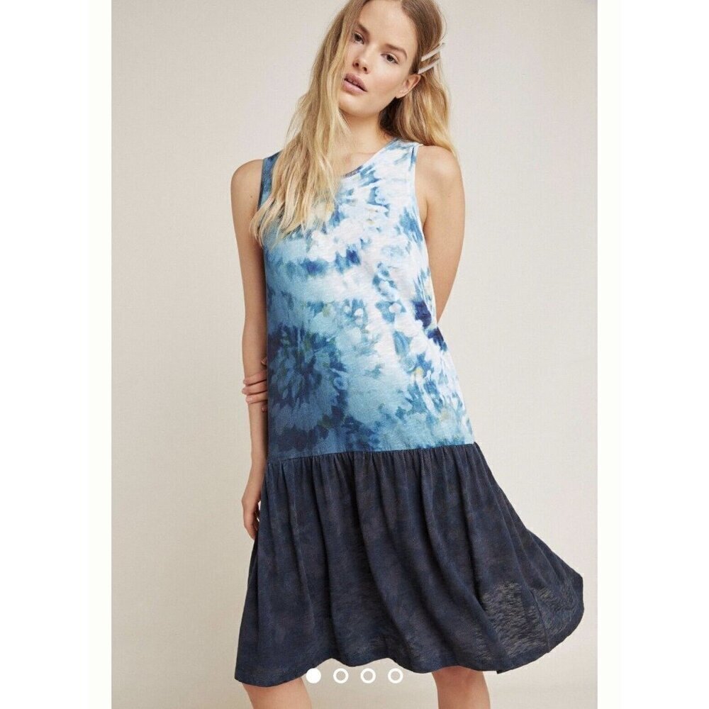 Anthropologie Saturday Sunday Maisie Dress Tie Dye Size Small